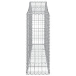 Arched Gabion Baskets 18 pcs 200x30x80/100 cm Galvanised Iron