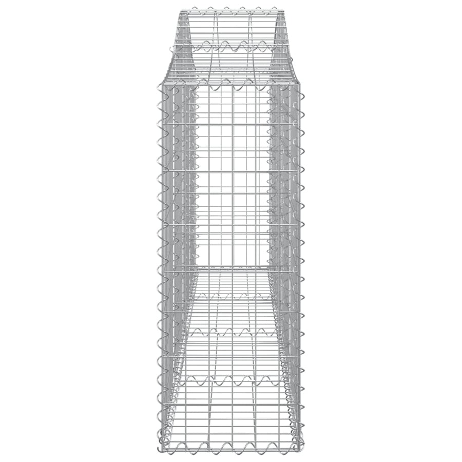 Arched Gabion Baskets 18 pcs 200x30x80/100 cm Galvanised Iron