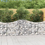Arched Gabion Baskets 18 pcs 200x30x80/100 cm Galvanised Iron