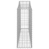 Arched Gabion Baskets 20 pcs 200x30x80/100 cm Galvanised Iron