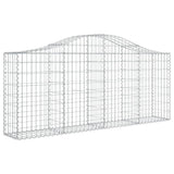 Arched Gabion Baskets 30 pcs 200x30x80/100 cm Galvanised Iron