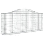 Arched Gabion Baskets 30 pcs 200x30x80/100 cm Galvanised Iron