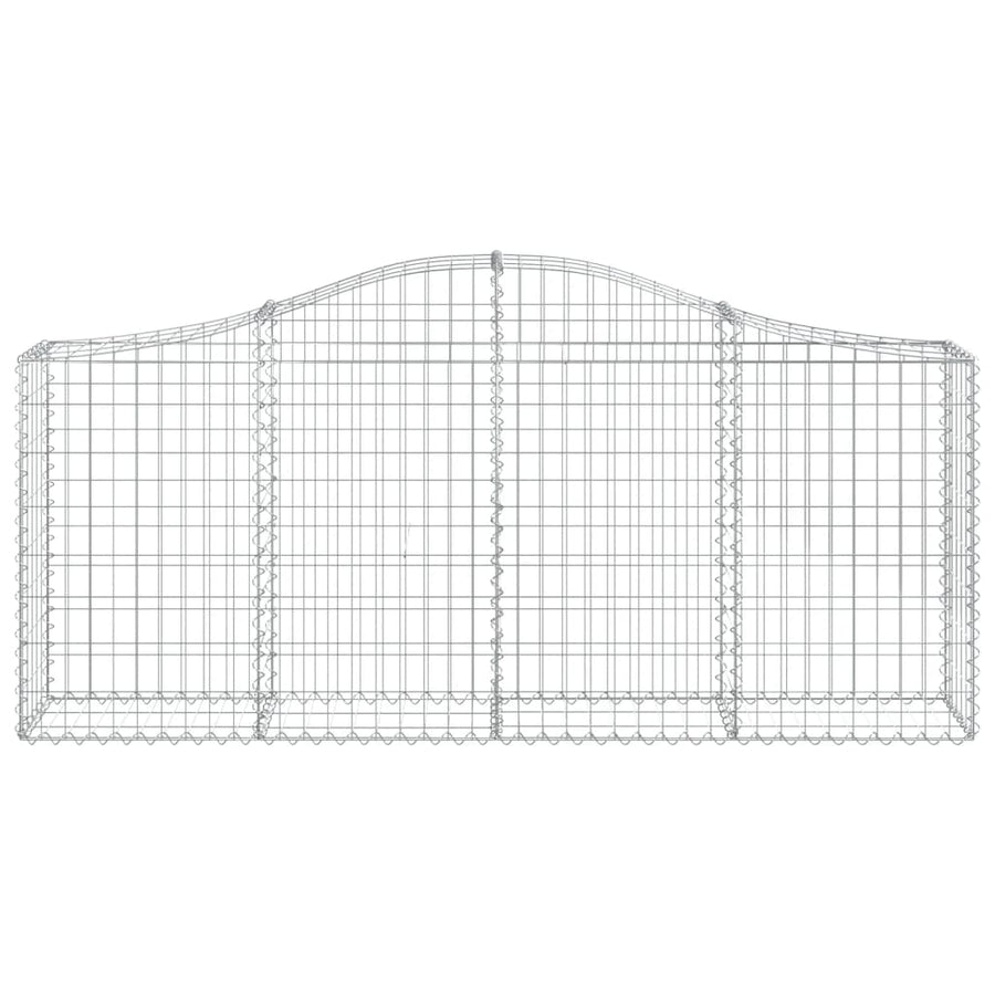 Arched Gabion Baskets 30 pcs 200x30x80/100 cm Galvanised Iron