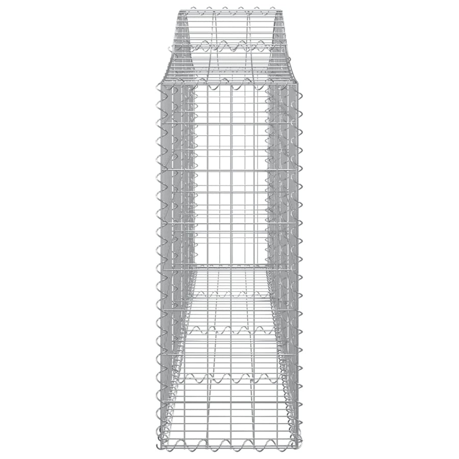 Arched Gabion Baskets 30 pcs 200x30x80/100 cm Galvanised Iron