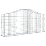 Arched Gabion Baskets 40 pcs 200x30x80/100 cm Galvanised Iron