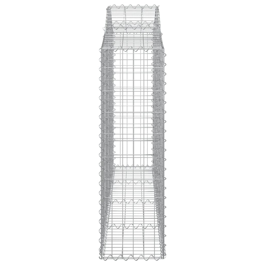 Arched Gabion Baskets 5 pcs 200x30x100/120 cm Galvanised Iron