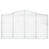 Arched Gabion Baskets 6 pcs 200x30x100/120 cm Galvanised Iron