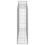 Arched Gabion Baskets 7 pcs 200x30x100/120 cm Galvanised Iron