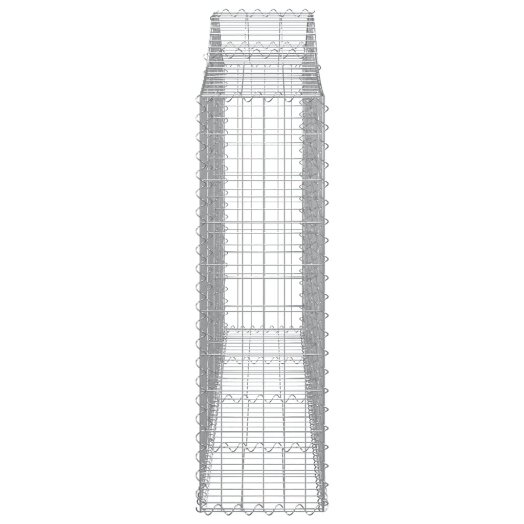Arched Gabion Baskets 8 pcs 200x30x100/120 cm Galvanised Iron