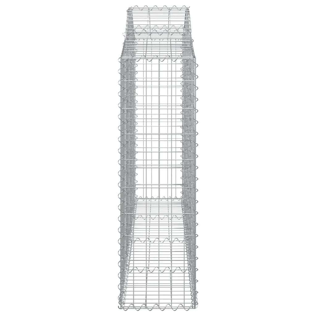 Arched Gabion Baskets 10 pcs 200x30x100/120 cm Galvanised Iron