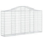 Arched Gabion Baskets 11 pcs 200x30x100/120 cm Galvanised Iron
