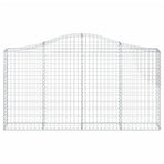 Arched Gabion Baskets 11 pcs 200x30x100/120 cm Galvanised Iron