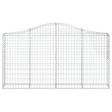 Arched Gabion Baskets 12 pcs 200x30x100/120 cm Galvanised Iron