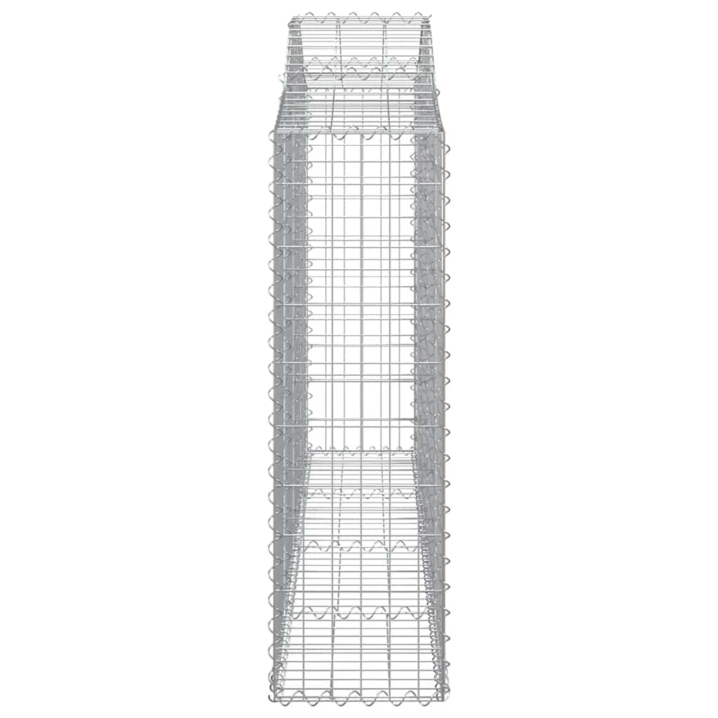 Arched Gabion Baskets 12 pcs 200x30x100/120 cm Galvanised Iron