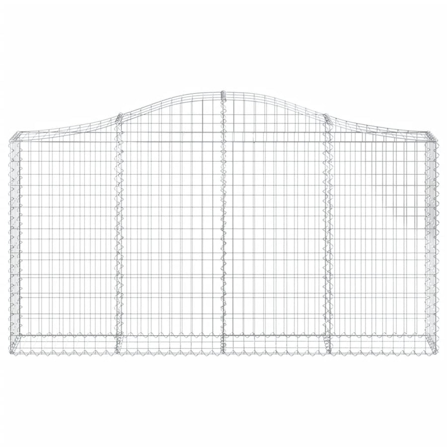 Arched Gabion Baskets 13 pcs 200x30x100/120 cm Galvanised Iron