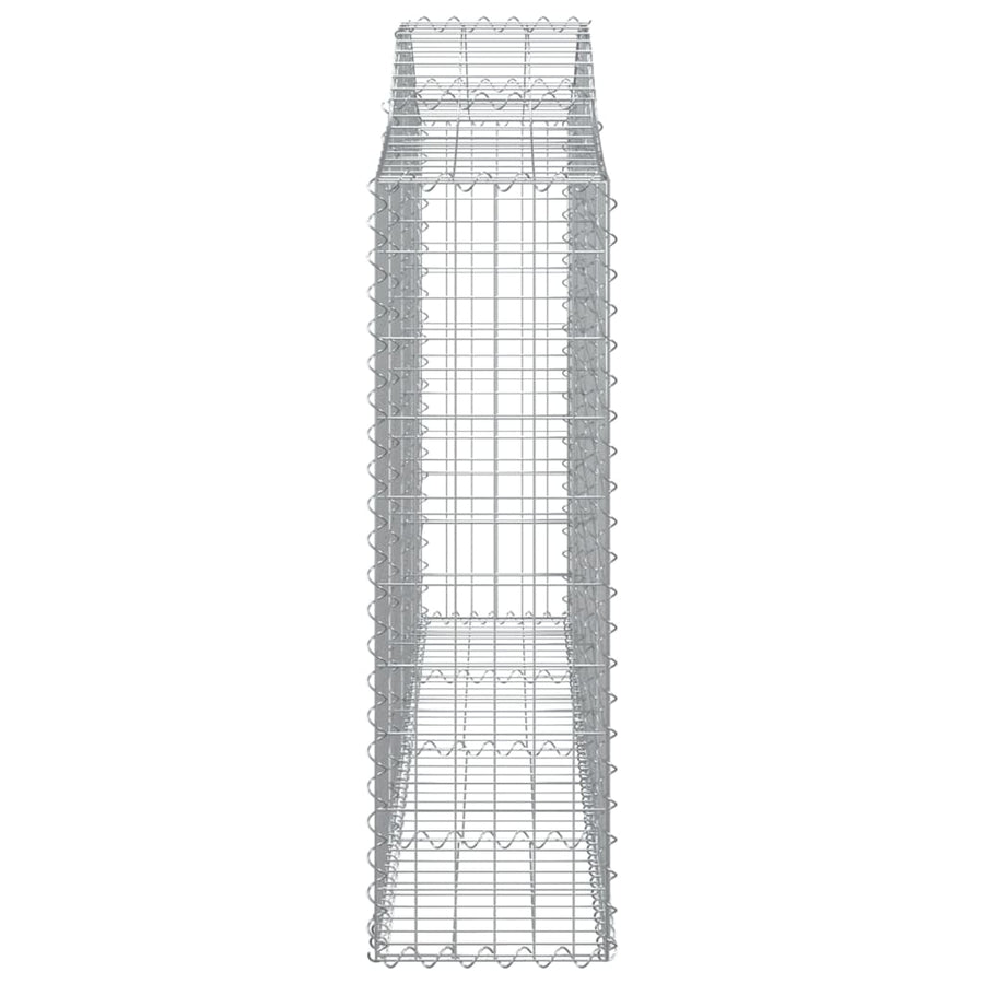 Arched Gabion Baskets 14 pcs 200x30x100/120 cm Galvanised Iron