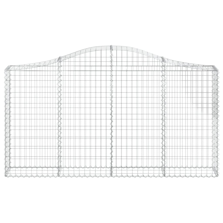 Arched Gabion Baskets 18 pcs 200x30x100/120 cm Galvanised Iron