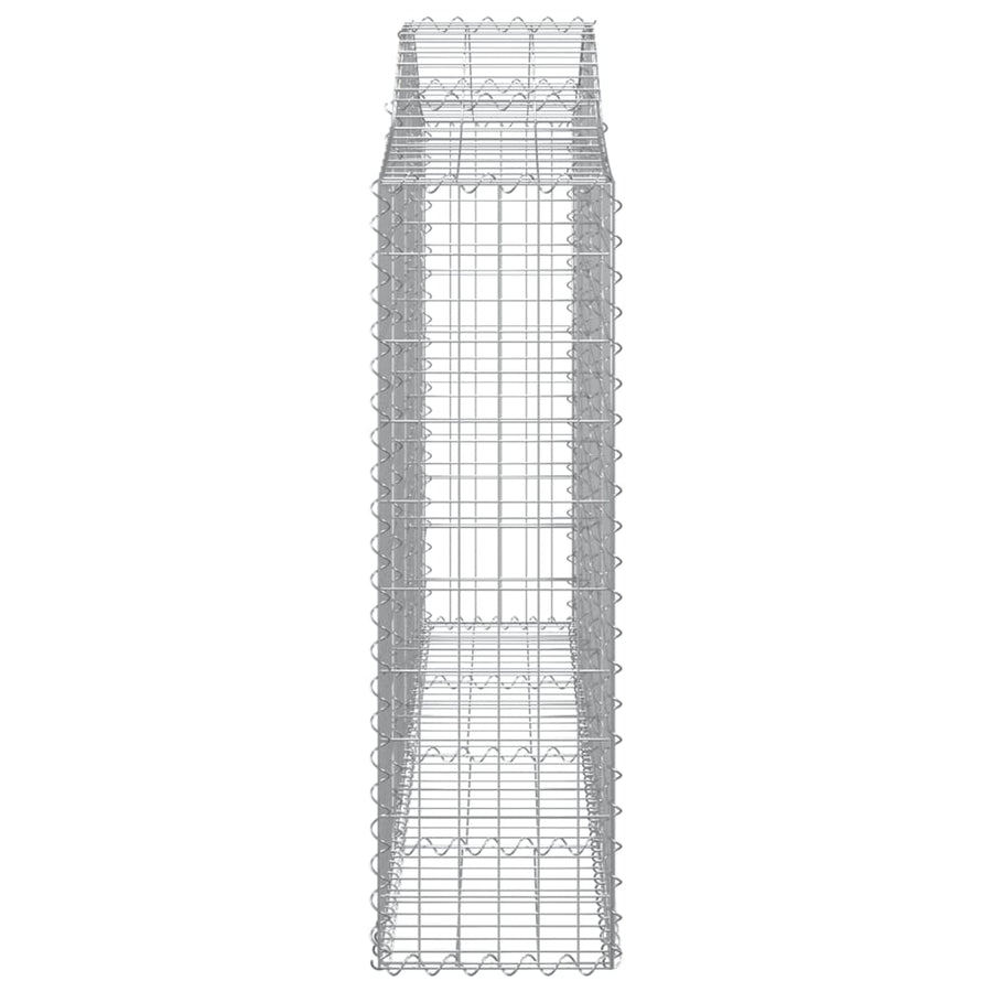 Arched Gabion Baskets 18 pcs 200x30x100/120 cm Galvanised Iron