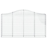 Arched Gabion Baskets 20 pcs 200x30x100/120 cm Galvanised Iron
