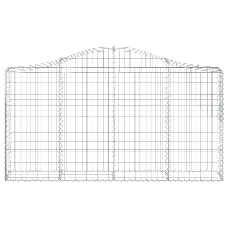 Arched Gabion Baskets 20 pcs 200x30x100/120 cm Galvanised Iron