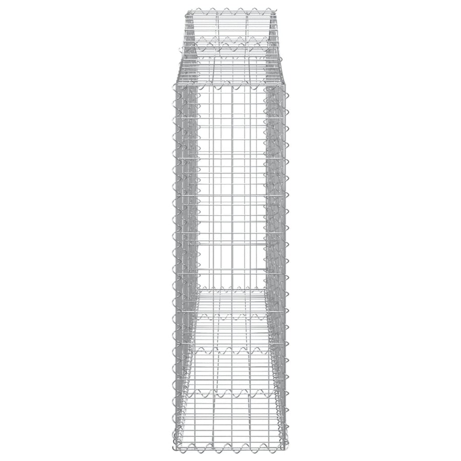 Arched Gabion Baskets 25 pcs 200x30x100/120 cm Galvanised Iron