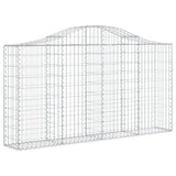 Arched Gabion Baskets 30 pcs 200x30x100/120 cm Galvanised Iron