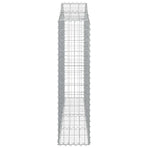 Arched Gabion Baskets 5 pcs 200x30x120/140 cm Galvanised Iron