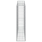 Arched Gabion Baskets 7 pcs 200x30x120/140 cm Galvanised Iron