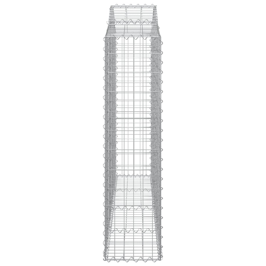 Arched Gabion Baskets 13 pcs 200x30x120/140 cm Galvanised Iron