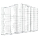 Arched Gabion Baskets 18 pcs 200x30x120/140 cm Galvanised Iron