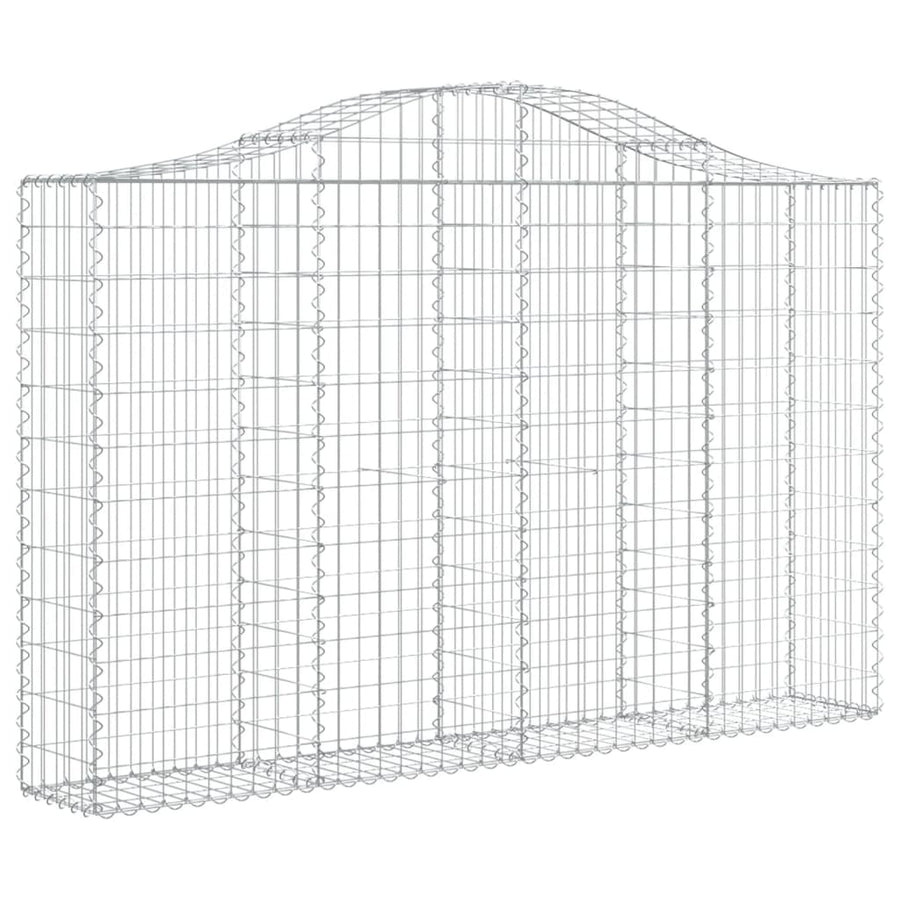 Arched Gabion Baskets 18 pcs 200x30x120/140 cm Galvanised Iron