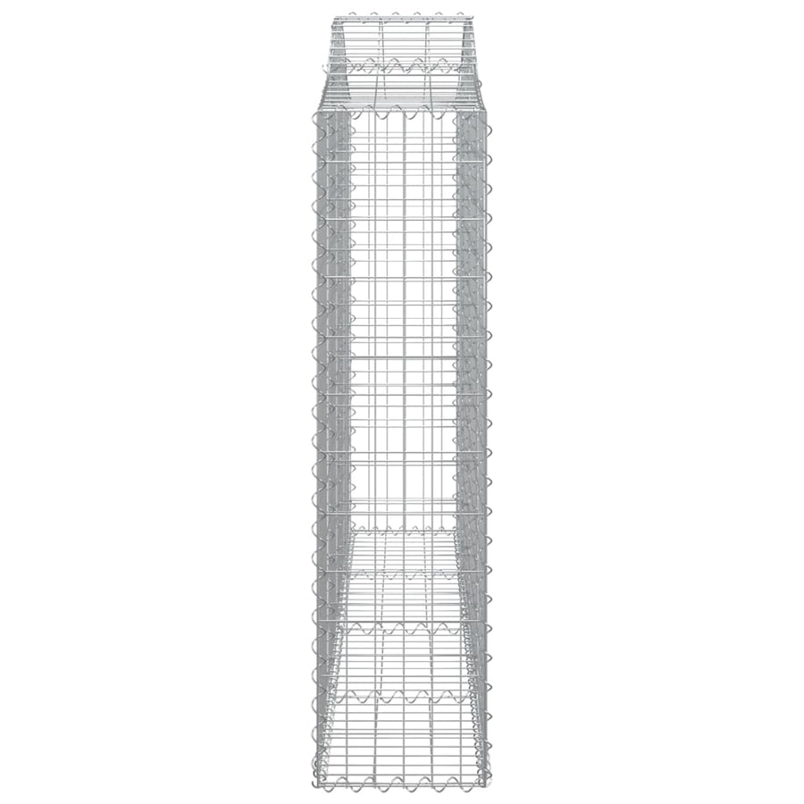 Arched Gabion Baskets 18 pcs 200x30x120/140 cm Galvanised Iron