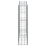 Arched Gabion Baskets 20 pcs 200x30x120/140 cm Galvanised Iron