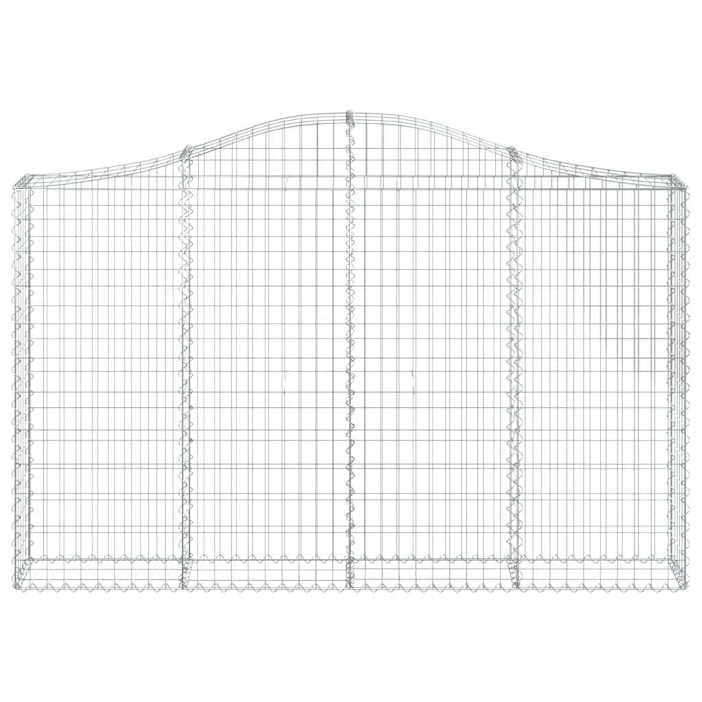 Arched Gabion Baskets 25 pcs 200x30x120/140 cm Galvanised Iron