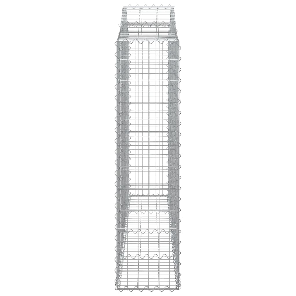 Arched Gabion Baskets 25 pcs 200x30x120/140 cm Galvanised Iron