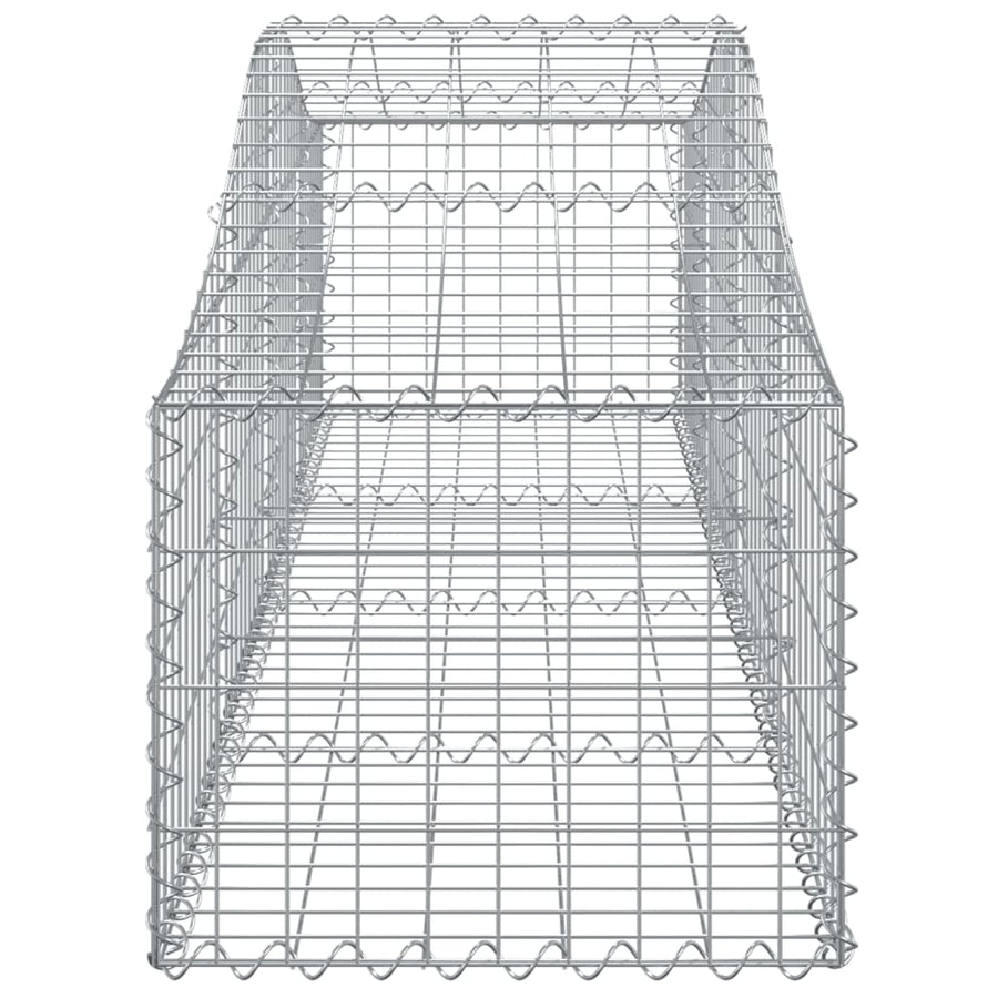 Arched Gabion Baskets 6 pcs 200x50x40/60 cm Galvanised Iron