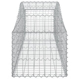 Arched Gabion Baskets 7 pcs 200x50x40/60 cm Galvanised Iron