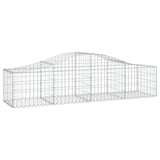 Arched Gabion Baskets 9 pcs 200x50x40/60 cm Galvanised Iron