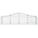 Arched Gabion Baskets 10 pcs 200x50x40/60 cm Galvanised Iron