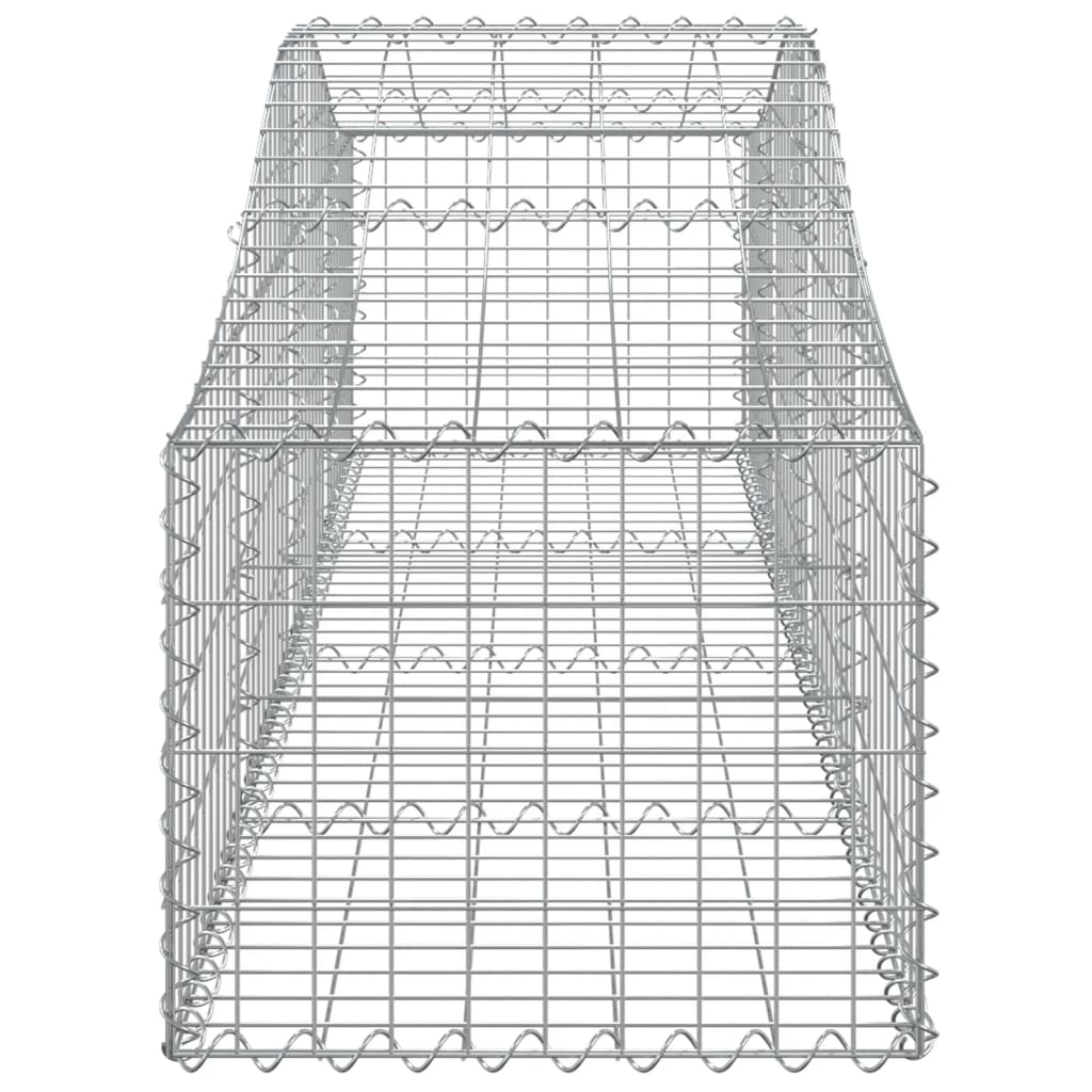 Arched Gabion Baskets 10 pcs 200x50x40/60 cm Galvanised Iron