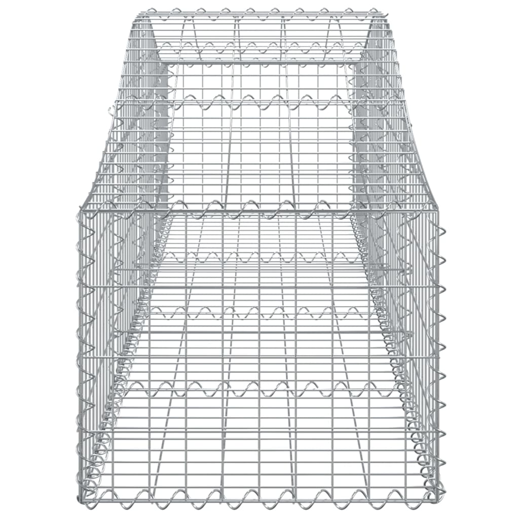 Arched Gabion Baskets 11 pcs 200x50x40/60 cm Galvanised Iron