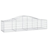 Arched Gabion Baskets 14 pcs 200x50x40/60 cm Galvanised Iron