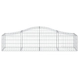 Arched Gabion Baskets 14 pcs 200x50x40/60 cm Galvanised Iron