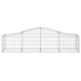 Arched Gabion Baskets 18 pcs 200x50x40/60 cm Galvanised Iron