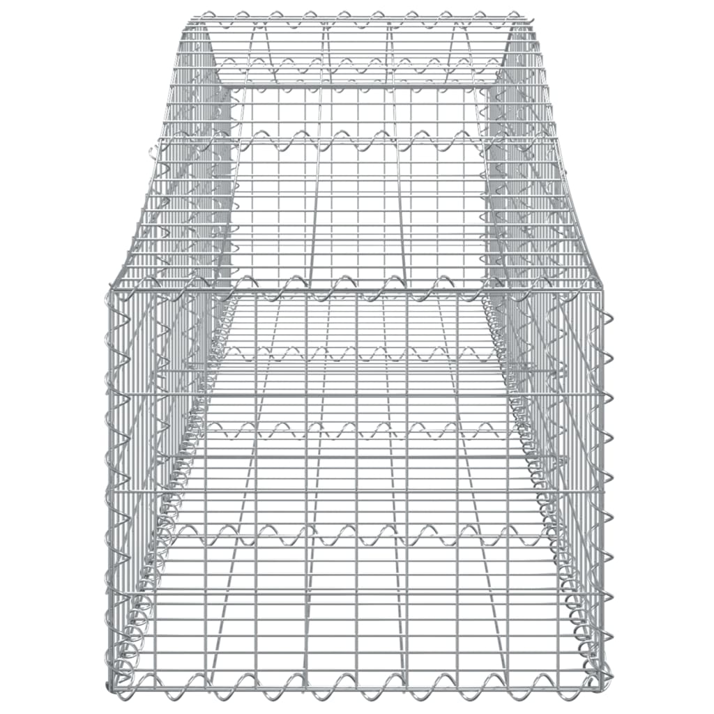 Arched Gabion Baskets 20 pcs 200x50x40/60 cm Galvanised Iron