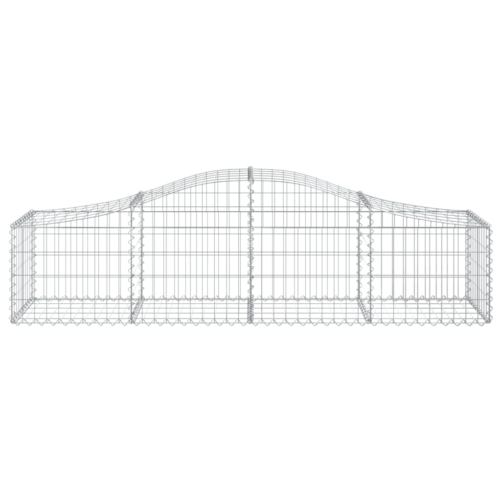 Arched Gabion Baskets 40 pcs 200x50x40/60 cm Galvanised Iron