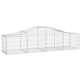 Arched Gabion Baskets 50 pcs 200x50x40/60 cm Galvanised Iron - Side View