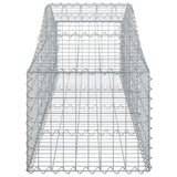 Arched Gabion Baskets 50 pcs 200x50x40/60 cm Galvanised Iron - 45-Degree Angle