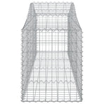 Arched Gabion Baskets 7 pcs 200x50x60/80 cm Galvanised Iron