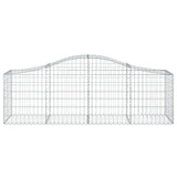 Arched Gabion Baskets 13 pcs 200x50x60/80 cm Galvanised Iron